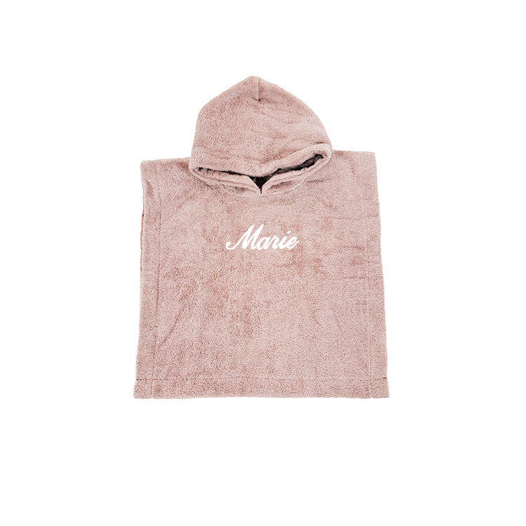 Funnies Badponcho Badstof Pinkstone