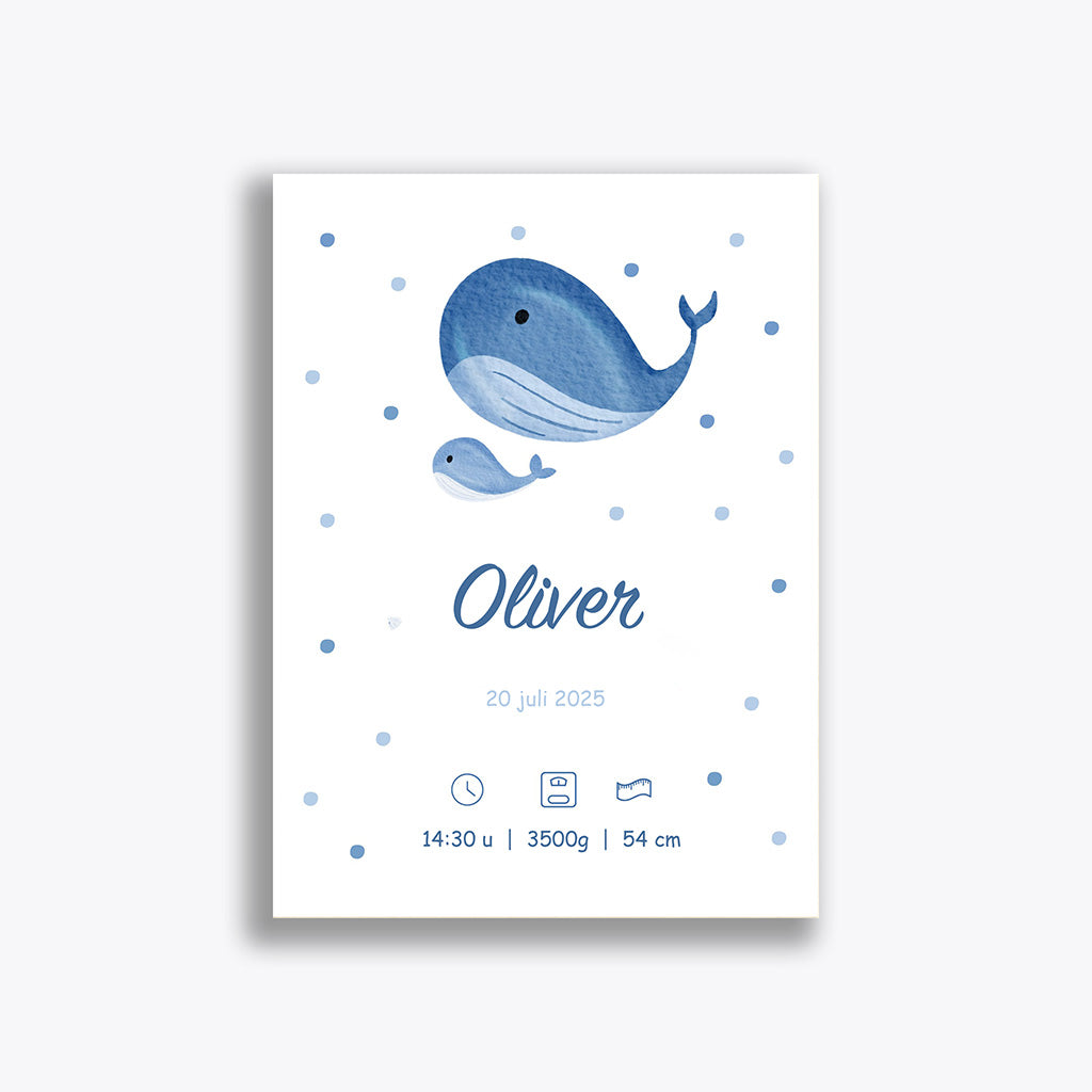 Geboortekaartje "Oliver" (vanaf 40 stuks)