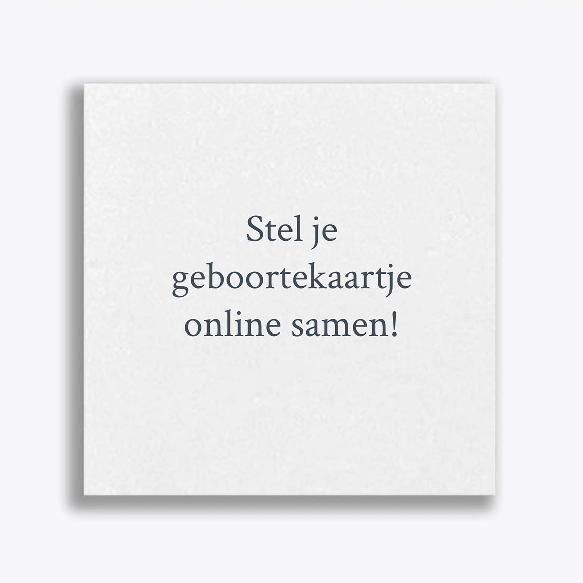 Geboortekaarten online samenstellen