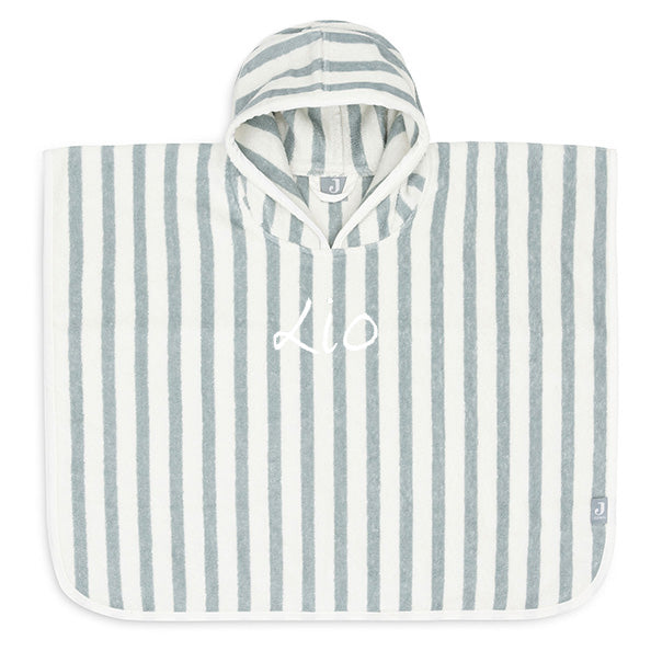Jollein Badponcho Stripe Terry Sea Green