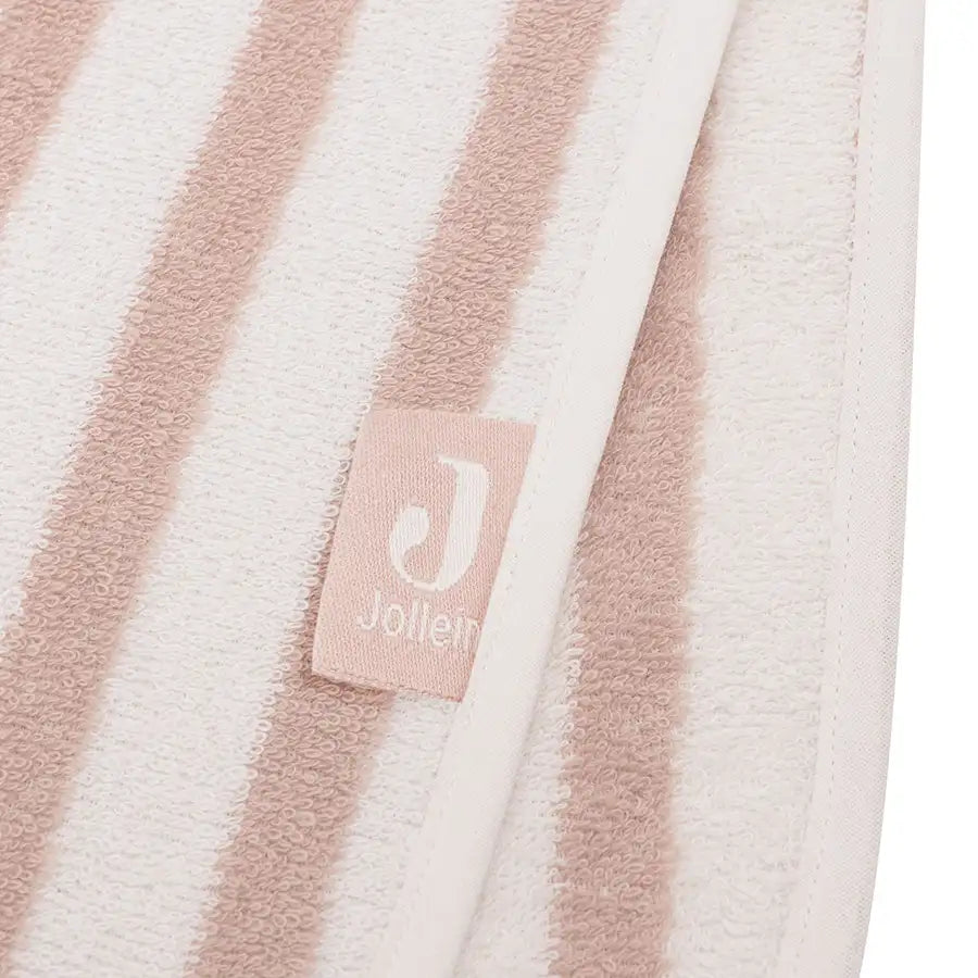 Jollein Badponcho Stripe Wild Rose