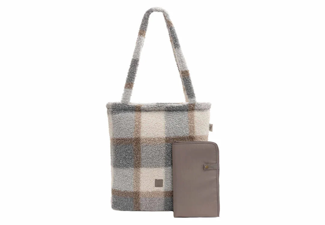 Jollein Luiertas Shopper Check Bouclé