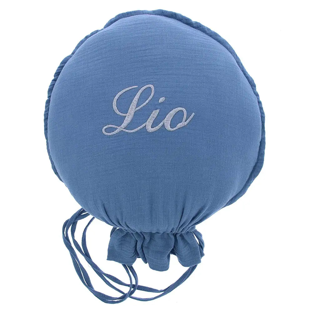 Ballon Stof Blauw 46 x 33 cm