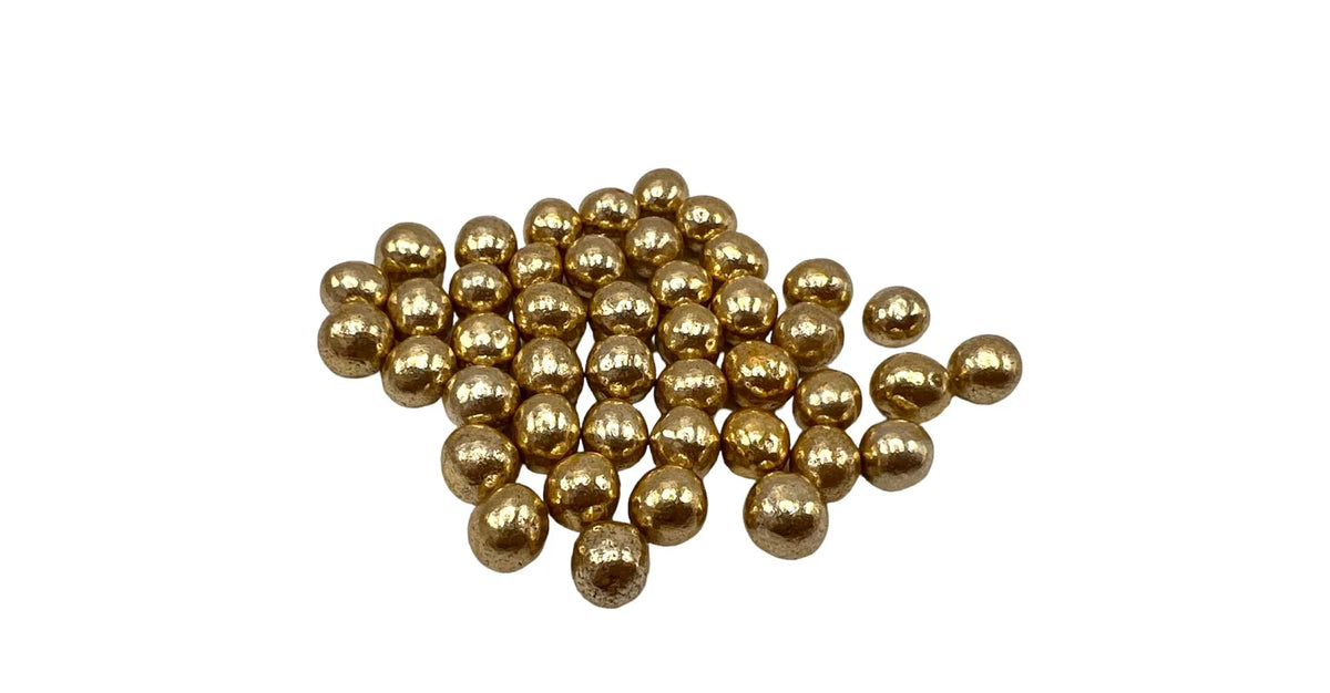 Suikerbonen Mini Crispies Vintage Goud Metallic Papa Chocolat – 1 kg doos