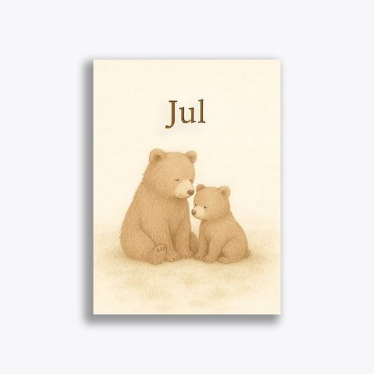 Geboortekaartje "Jul" (vanaf 40 stuks)