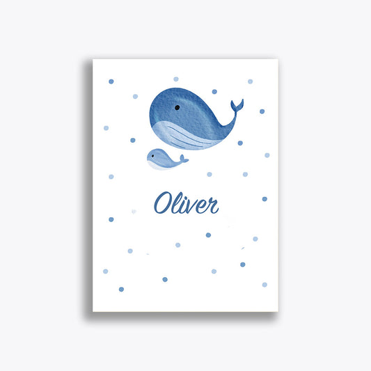 Geboortekaartje "Oliver" (vanaf 40 stuks)
