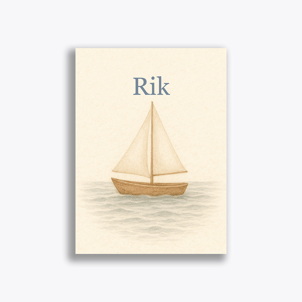 Geboortekaartje "Rik" (vanaf 40 stuks)