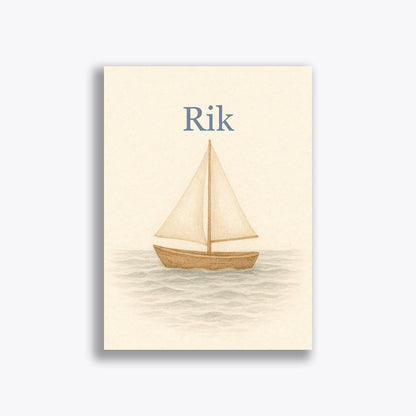 Geboortekaartje "Rik" (vanaf 40 stuks)