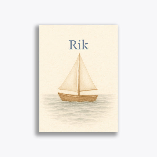 Geboortekaartje "Rik" (vanaf 40 stuks)