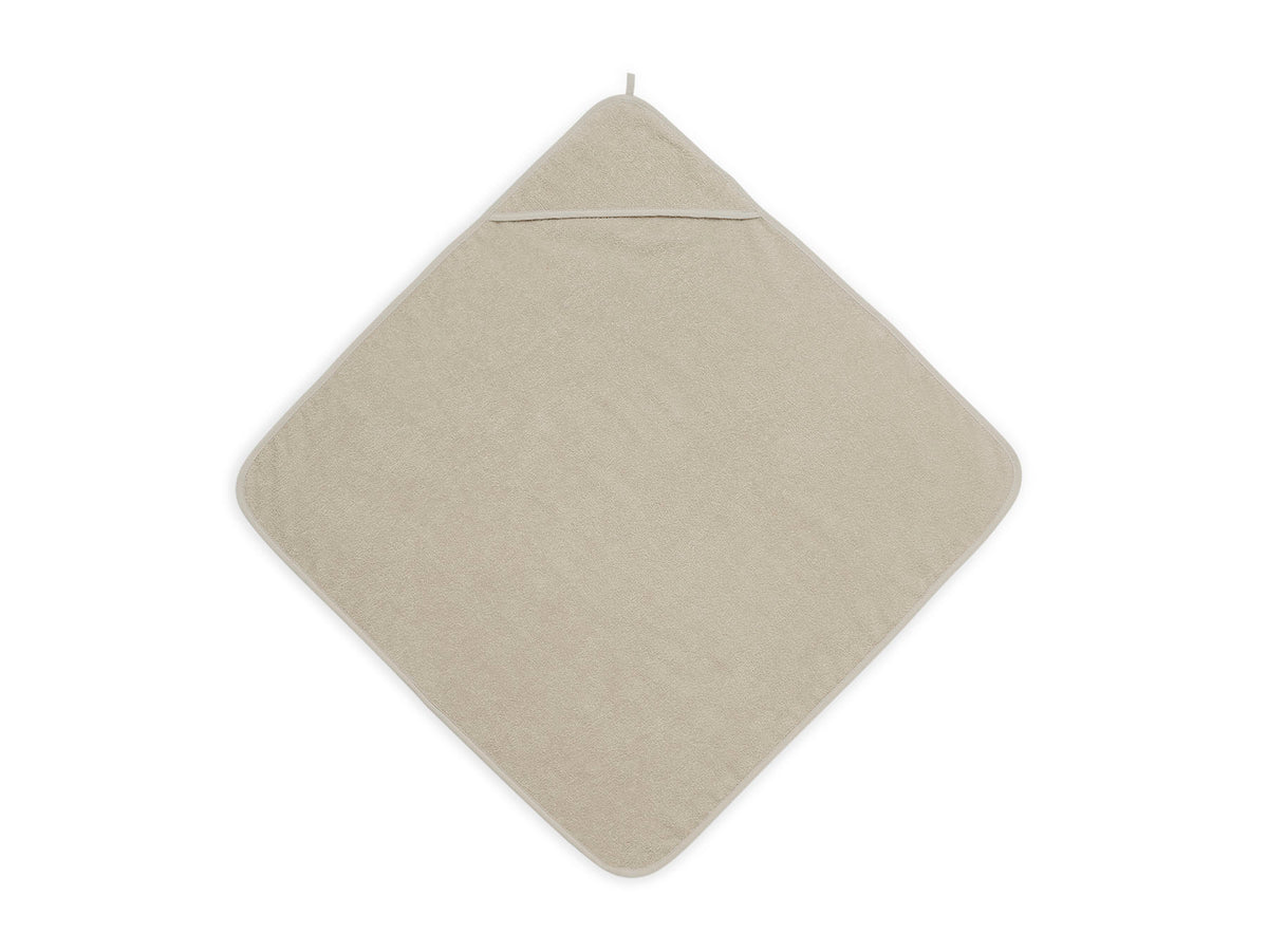 Badcape met naam geborduurd, Jollein Nougat