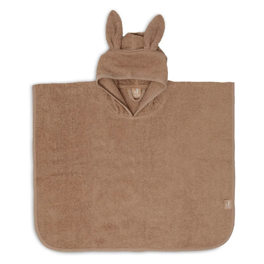 Badponcho met naam geborduurd, Jollein Biscuit