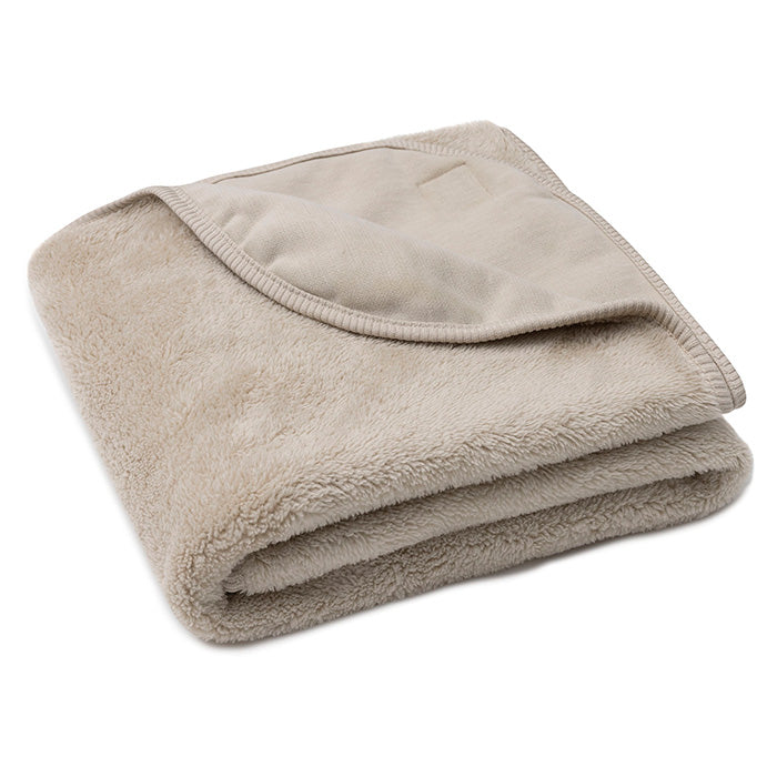 Jollein Deken Wieg Basic Jersey/Sherpa Warm Sand 75 x 100cm