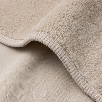 Jollein Deken Wieg Basic Jersey/Sherpa Warm Sand 75 x 100cm