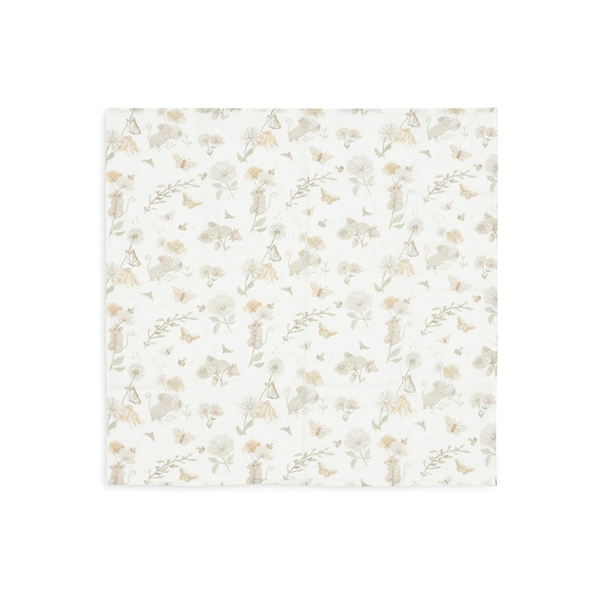 Hydrofiele doek met naam geborduurd, Jollein Dreamy Mouse