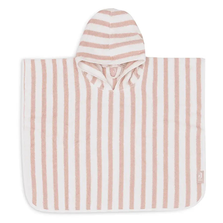 Jollein Badponcho Stripe Wild Rose