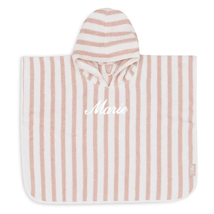 Jollein Badponcho Stripe Wild Rose