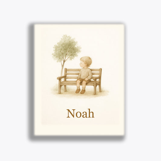 Geboortekaartje "Noah" (vanaf 40 stuks)