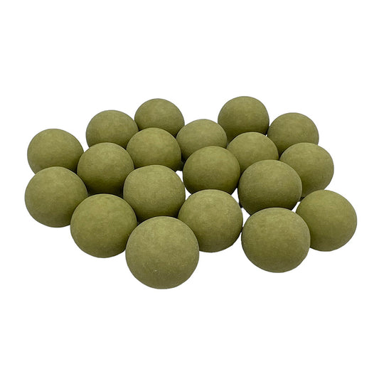 Matte crispies suikerbonen eucalyptus – krokante suikerbonen met chocolade en een dun suikerlaagje, ideaal voor doopsuiker van Papa Chocolat.