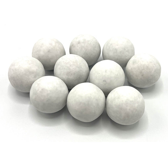 Matte praliné marbles suikerbonen wit – romige hazelnootpraliné met melkchocolade, omhuld door een dun suikerlaagje.